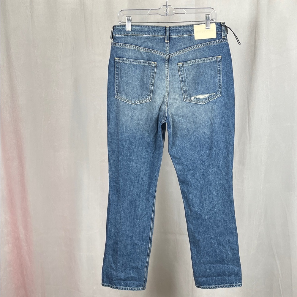 NWOT GRLFRND‎ The Karolina High Rise Straight Crop in Sedona Blue. - Picture 4 of 12
